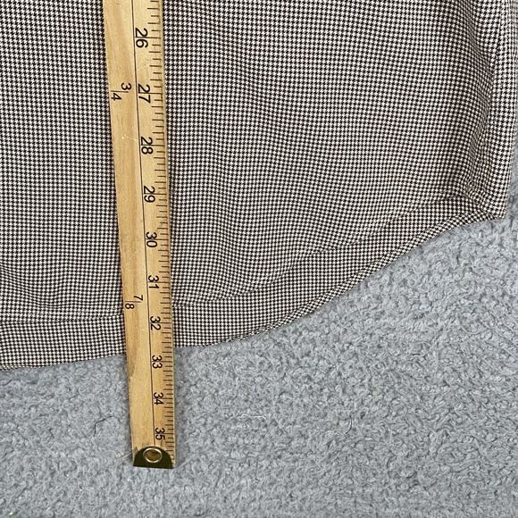 VTG Ralph Lauren Classic Fit Button Down Shirt Men's 17.5 XL Brown Houndstooth - Picture 6 of 7